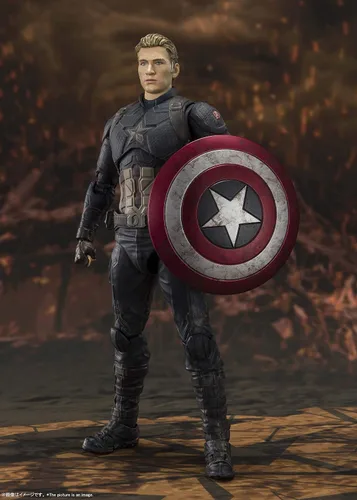 Vista 5 de TAMASHII NATIONS - Avengers: Endgame - Capitán América - Edición de batalla final -, Figura de acción de Bandai Spirits S.H. Figuarts