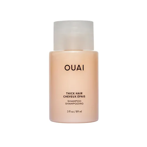 Vista 11 de OUAI Champú Espeso - Champú Hidratante con Queratina, Raíz de Malvavisco, Manteca de Karité, Aceite de Aguacate para Cabello Grueso - Fortalece e