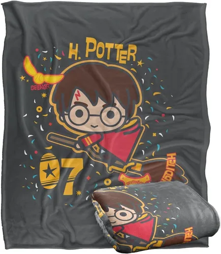 Vista 8 de Harry Potter H. Potter 07 Quidditch Chibi Silky Touch Manta súper suave 36 x 58 pulgadas, H. Potter 07 Quidditch Chibi