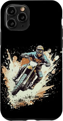 Vista 10 de Carcasa gráfica para iPhone 15 Dirt Bike Rider Motocross Racing Motocicleta