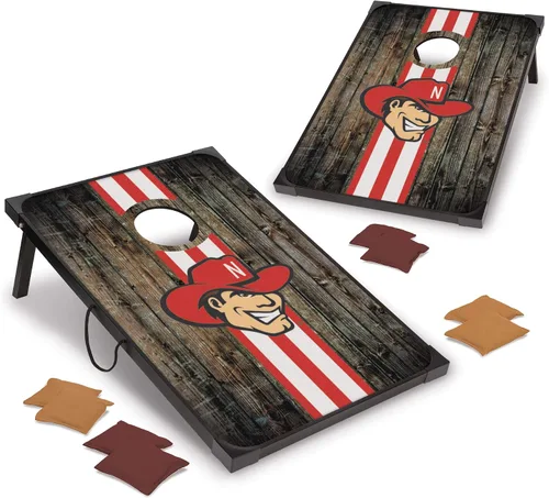 Vista 9 de Wild Sports NCAA Direct Print MDF Cornhole Board Set, 8 Bean Bags