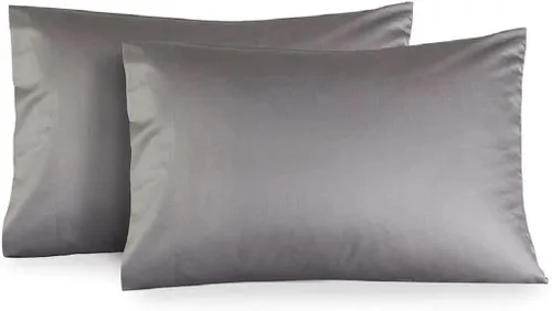 Vista 13 de Royal Tradition Hecho en Estados Unidos: juego de fundas de almohada de algodón puro de 800 hilos (tamaño estándar, azul) fundas de almohada pesadas