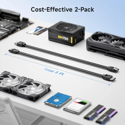 Vista 13 de Cable Matters Paquete de 2 cables SATA a eSATA de 6 Gbps, eSATA a SATA, 3
