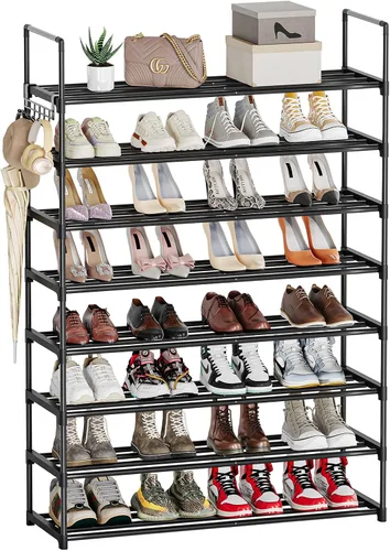 Vista 10 de Zapatero de 6 niveles, zapatero para armario, organizador de zapatos para entrada, almacenamiento de zapatos para puerta delantera, entrada