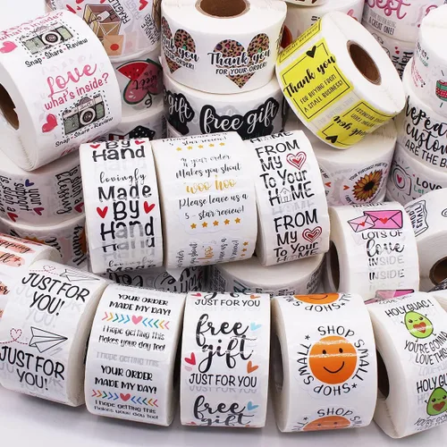 Vista 5 de Littlefa Love it Let Me Know - Calcomanías para pequeñas empresas, paquete de 500 unidades Snap a Photo and Leave a Review Stickerss, Thank You