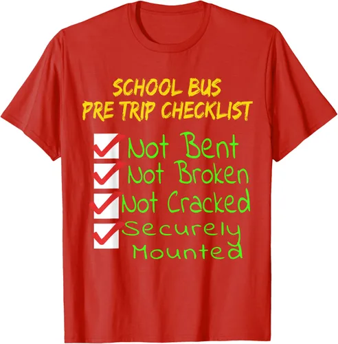Vista 63 de Camiseta de camionero para conductor de autobús escolar CDL, Negro, S