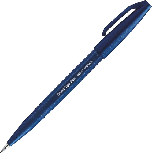 Vista 16 de Pentel Pluma con signo de pincel azul/violeta