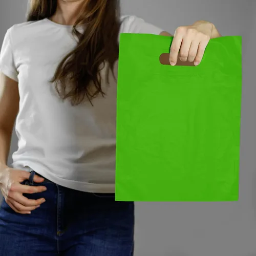 Vista 7 de Prime Line Packaging Bolsas de regalo de plástico con asas, 9x12, paquete