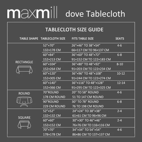 Vista 7 de maxmill Dove Mantel para mesa