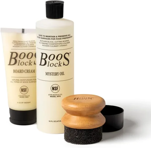 Vista 16 de John Boos Paquete de 3 aceites misteriosos, juego de cuidado de grado alimenticio, 16 onzas, fórmula de mantenimiento totalmente natural