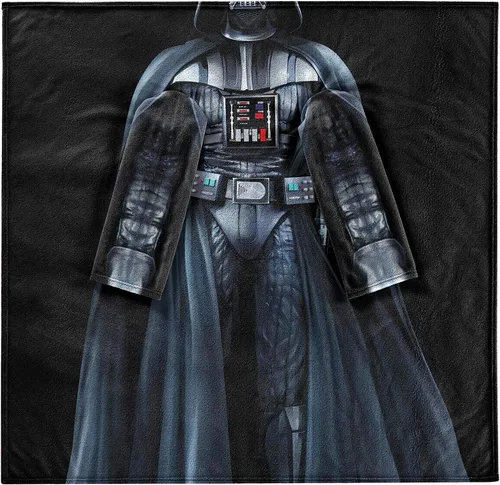 Vista 3 de NORTHWEST Star Wars - Manta cómoda para jóvenes con mangas, 48 x 71 pulgadas, Being Vader