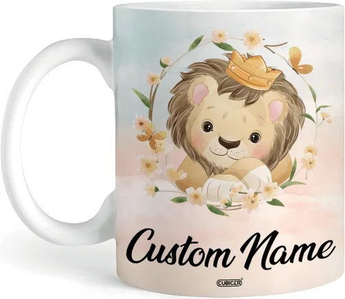 Vista 12 de CUBICER Tazas de café personalizadas con nombre personalizado, tazas de cerámica blanca, regalos de Navidad de vidrio para niños, mujeres, adultos