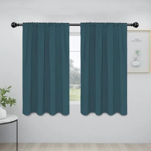 Vista 30 de Easy-Going - Cortinas opacas con bolsillo para varilla para dormitorio, cortinas de ventana para oscurecer la habitación para sala de estar