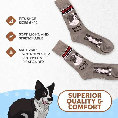 Vista 2 de Foozys Calcetines para hombre Bonito regalo divertido para mascotas caninas 1 par