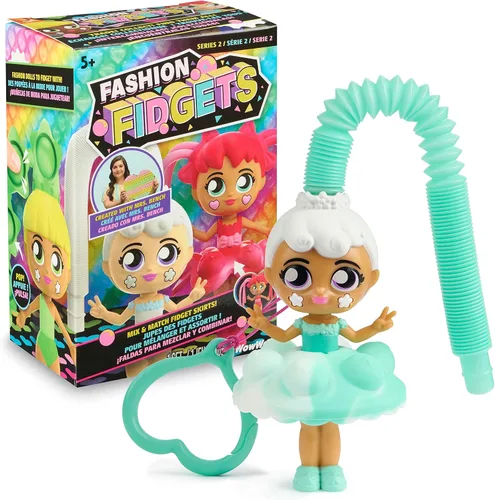 Vista 2 de Fashion Fidgets Muñecas de Juguete Sensorial – Juguete Fidget Push Pop Incluye 1 Muñeca Misteriosa – Alivio de Ansiedad y Estrés para Niños