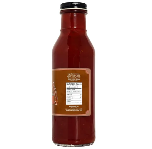 Vista 2 de Green Jay Gourmet Ketchup de tocino - Ketchup de tomate totalmente natural con pasta de tomate, tocino real y especias gourmet, no contiene