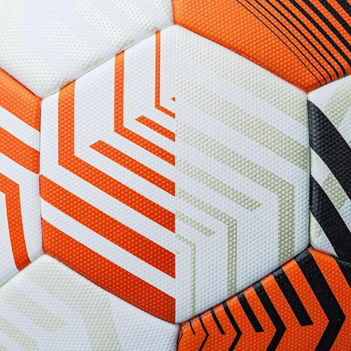 Vista 5 de Molten UEFA Europa League UEL - Balón de fútbol oficial UEL, color blanco/naranja/negro, modelo: 5000 'Match Ball', talla 5