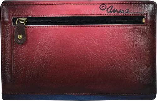 Vista 2 de Anna By Anuschka Cartera de cuero genuino pintada a mano para mujer