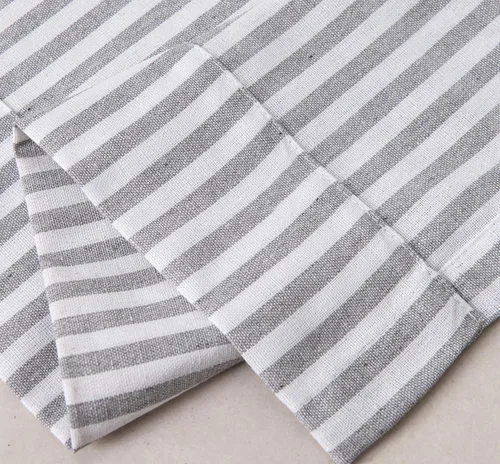 Vista 6 de Cortinas texturizadas a rayas con patrón de rayas para ventana reductora de luz para sala de estar, dormitorio, cocina, cenefa con bolsillo