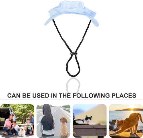 Vista 8 de Gorra de béisbol ajustable para perro, con agujeros para las orejas, gorra de béisbol para exteriores, para cachorro, perro, sombrilla, cómodo