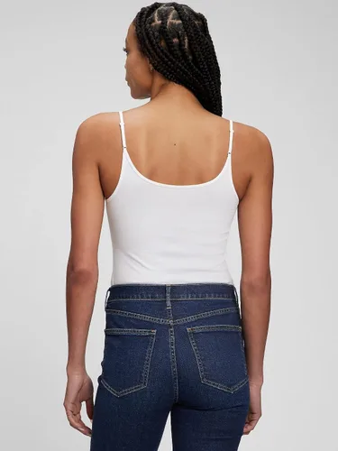 Vista 2 de GAP Camiseta de tirantes con cuello redondo para mujer, paquete de 3
