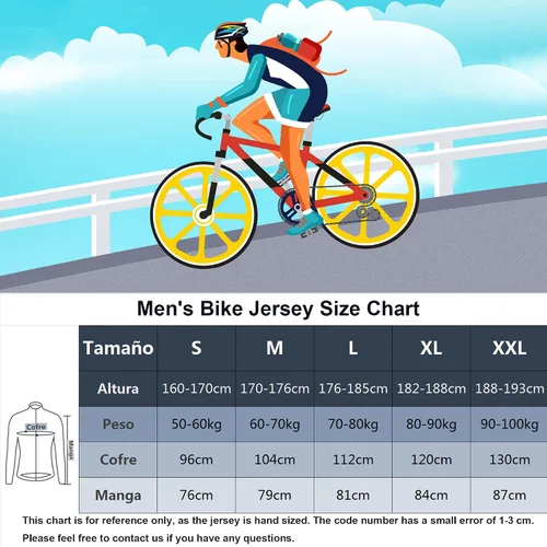Vista 7 de Camisas de ciclismo de manga larga con bolsillos reflectantes cremallera completa MTB bicicleta desgaste