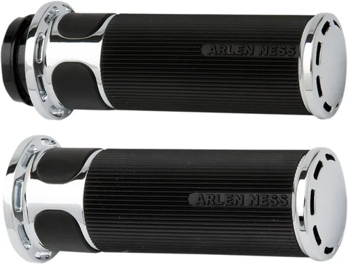 Vista 5 de Arlen Ness Fusion Series Slot Track Cable Style Grips para Harley Davidson 1984
