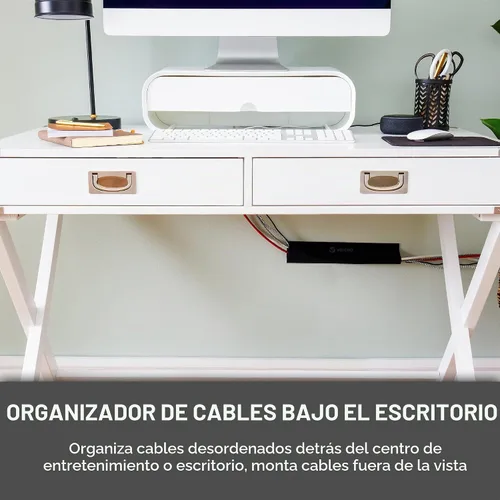 Vista 3 de Funda para cable de montaje de la marca VELCRO, color negro, canal de cable de 3 pies