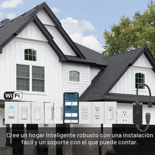Vista 7 de Leviton Decora Smart regulador de intensidad, Wi-Fi 2ª generación, requiere cable neutro, funciona con Matter, My Leviton, Alexa, Asistente