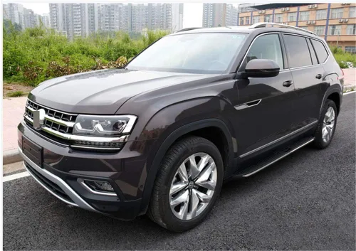 Vista 9 de Snailfly Ajuste para estribo VW Volkswagen Teramont Atlas 2017-2023 Barra Nerf con escalón lateral