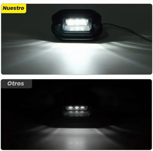 Vista 5 de Nilight - Juego de 2 luces LED de 12 V para matrícula de coche o camión o remolque, impermeable, luces de carga o debajo del capó. Apto para coche