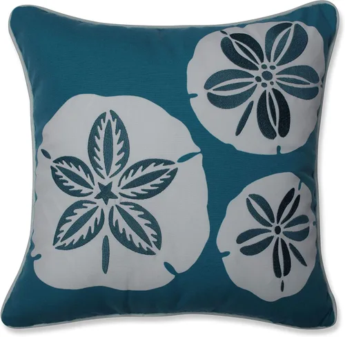 Vista 6 de Pillow Perfect Almohada Calvin The Crab para exteriores/interiores, 16.5 x 16.5 pulgadas, naranja