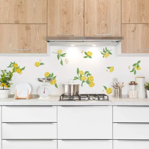 Vista 7 de Tempaper Calcomanías de pared para despegar y pegar, amarillo y verde (20 unidades)