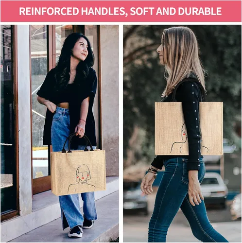 Vista 6 de Bolsa de playa grande para mujer con bolsillo frontal transparente, bonita bolsa de paja para uso en verano, bolsa de compras reutilizable