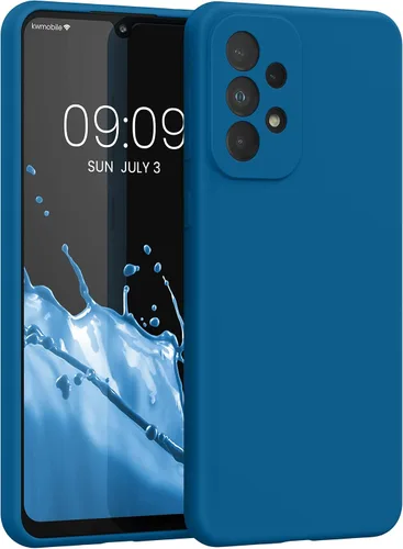 Vista 213 de kwmobile Funda Compatible con Samsung Galaxy A14 5G - Funda de teléfono de TPU y silicona con acabado suave - Verde Lima