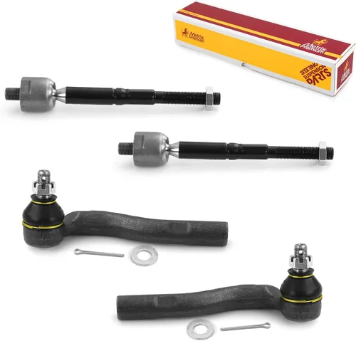 Vista 205 de Metrix Premium Chassis Parts - Kit de 4 piezas de extremos de barra de acoplamiento frontal exterior e interior compatible con Nissan Pathfinder
