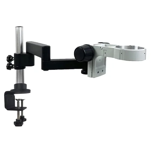 Vista 9 de Brazo giratorio universal articulado para microscopio, brazo de soporte para microscopio con abrazadera para microscopio profesional trinocular