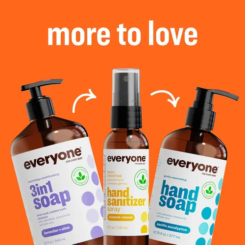 Vista 7 de Everyone Jabón 3 en 1, gel de baño, baño de burbujas, champú, 32 onzas (paquete de 2), cedro y cítricos, hecho con aceites esenciales para hombres