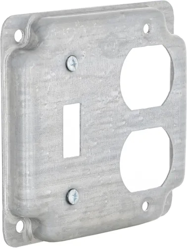 Vista 11 de Hubbell-Raco 800C 1 Toggle - Cubierta de trabajo cuadrada expuesta de 4 pulgadas