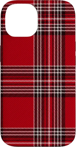 Vista 4 de Funda con diseño de Navidad a cuadros rojos para iPhone 13 Pro Max