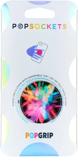 Vista 8 de PopSockets: Agarre para teléfono con soporte expandible, Pop Socket para teléfono - Color Burst Gloss