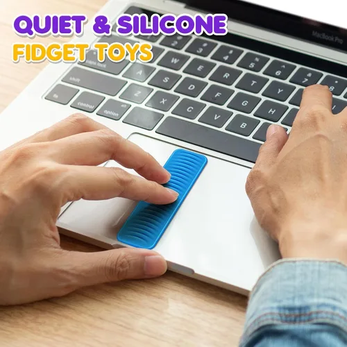 Vista 2 de Juguetes sensoriales para niños y adultos: paquete de 8 juguetes de succión texturizados para niños con autismo, calmantes - pegatinas sensoriales