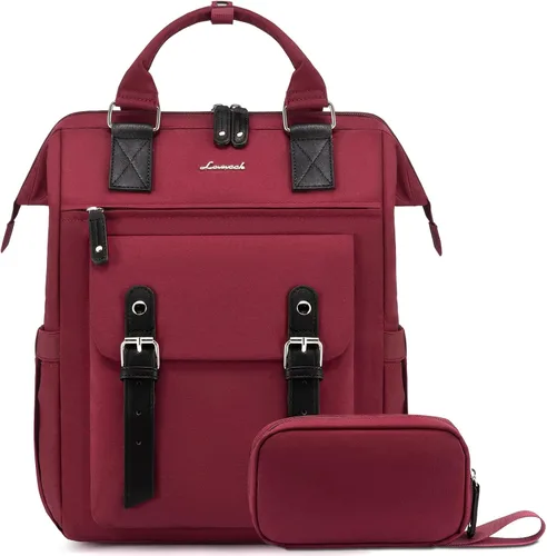 Vista 44 de LOVEVOOK - Mochila para laptop, para viaje de trabajo, bolso de enfermera, profesor, médico, viajero, para computadora de negocios, mochila