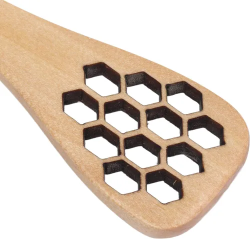 Vista 9 de Juego de 3 cucharas de miel, cucharas de miel talladas de madera, cucharas para mezclar y servir miel, ideal para el hogar, cocina y restaurante