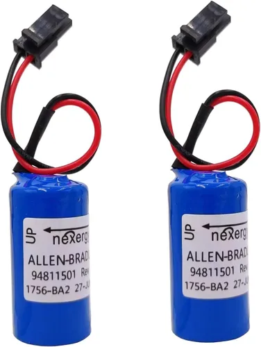 Vista 5 de Paquete de 2 baterías de repuesto para Allen Bradley 1756-BA2 BR2/3A-AB 1745-B1