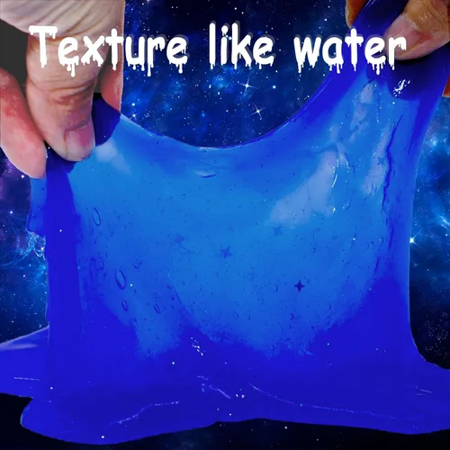 Vista 3 de 24 paquetes de slime azul de la galaxia estrellada, recuerdo de fiesta para niños, niñas y niños, antiadherente, alivio del estrés y la ansiedad