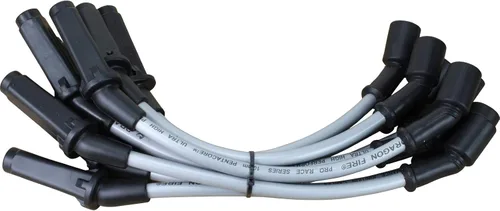 Vista 3 de AIP Electronics Dragon Fire Performance Power Pack completo con bujías de iridio y cables de bujía de 13 pulgadas compatibles con Cadillac Chevy