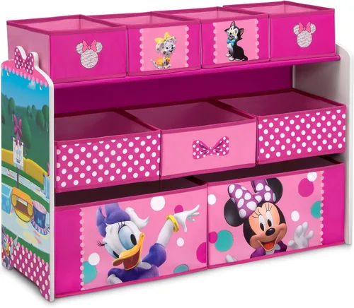Vista 9 de Baby Shark Deluxe - Organizador de juguetes de diseño y almacenamiento de 9 contenedores por Delta Children, certificado Greenguard Gold