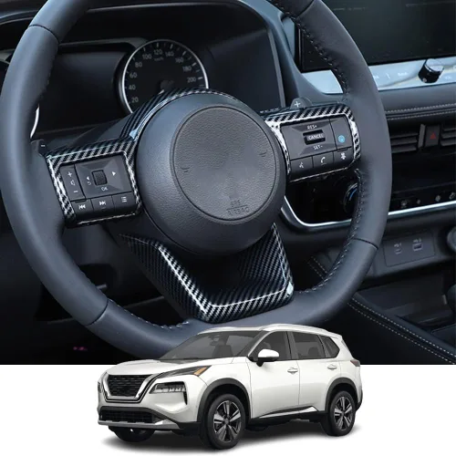 Vista 12 de Accesorios interiores personalizados para Nissan Rogue 2021 2022 2023, cubierta de salida de aire acondicionado ABS, cubierta de marco, cubierta