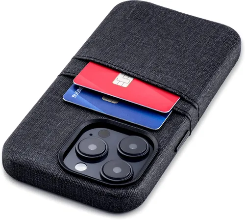 Vista 16 de Dockem Funda para iPhone 14 con placa de metal integrada para montaje magnético y 2 bolsillos para tarjetas: Cartera Luxe M2, piel sintética